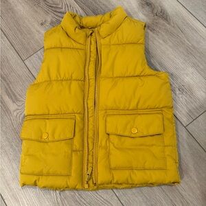 Old Navy Mustard Yellow Puffer Vest